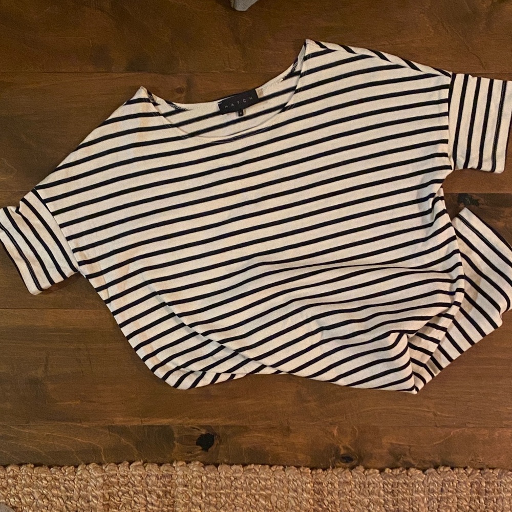 Hatch size P striped maternity t shirt dress
